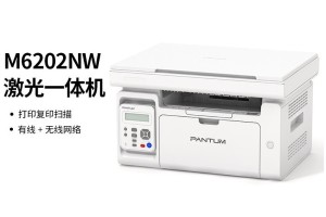 奔图 m6202nw,黑白激光, A4(打印机、复印机、扫描仪),WiFi
